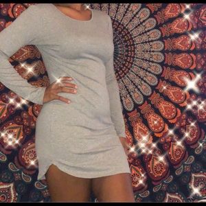 Gray T-shirt dress